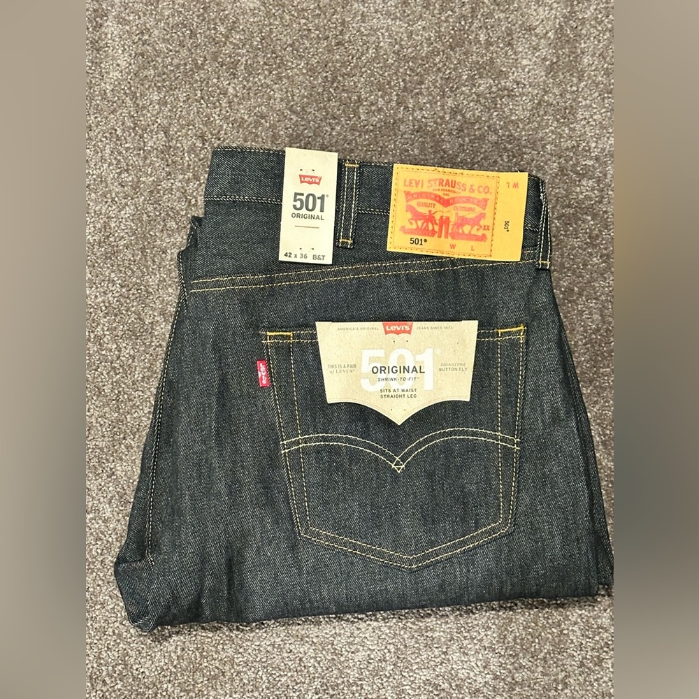 Levi’s 501 Original Men’s Jeans, Size W42 / L36 - Picture 8 of 9